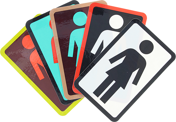 GIRL OG LOGO 3 DECAL single ast.colors