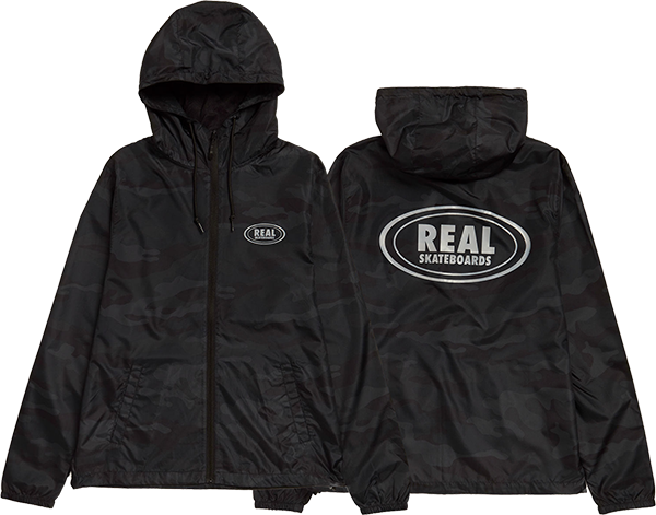 REAL OVAL HOODED WINDBREAKER - TheNineClub