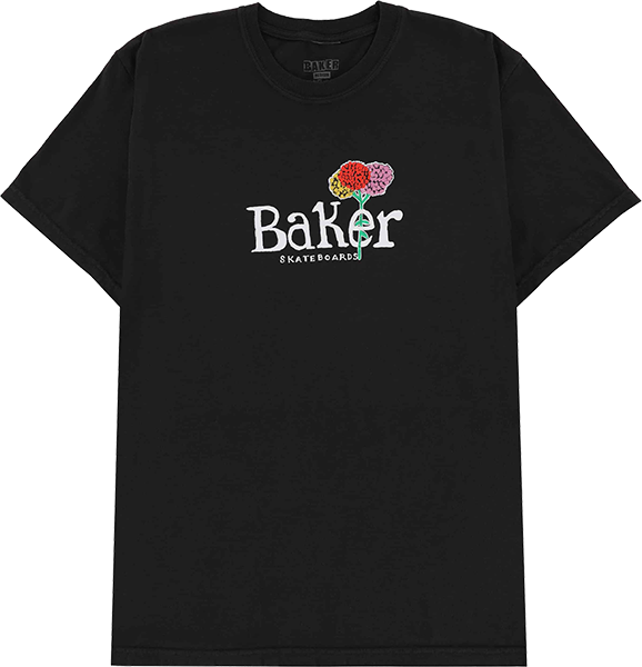 BAKER FLEURS WASH SS S-BLK - TheNineClub