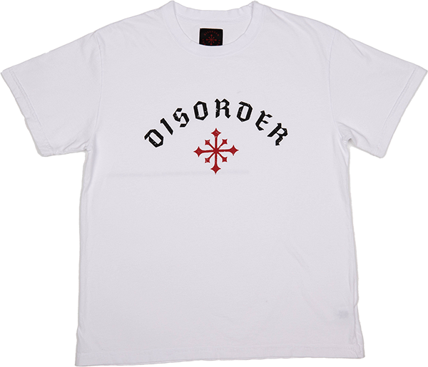 DISORDER ARCH LOGO SS M-OPTIC WHITE - TheNineClub