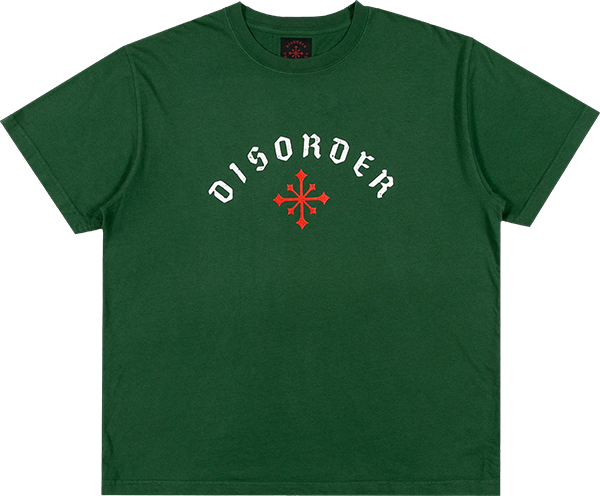 DISORDER ARCH LOGO SS XL-OLIVE - TheNineClub