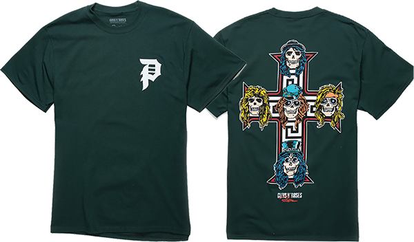 PRIMITIVE GNR CROSS SS M-FOREST GREEN - TheNineClub