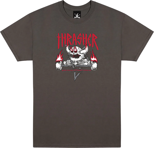 THRASHER TOY MACHINE MONSTER-GRAM SS M-CHARCOAL - TheNineClub
