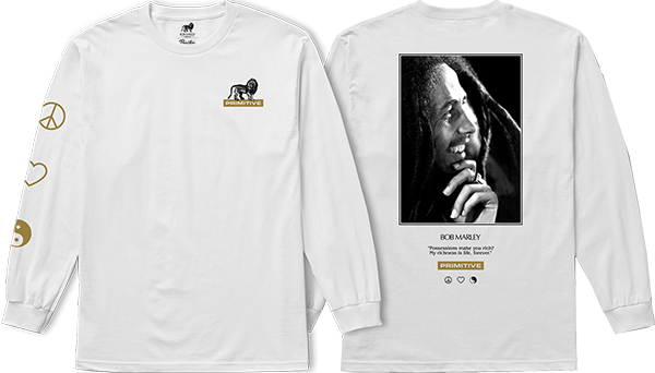PRIMITIVE LIFE FOREVER LS S-WHITE - TheNineClub