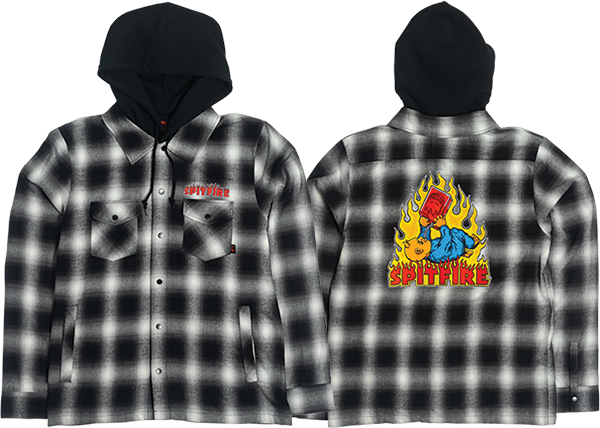 SF DEMONSEED HOODED LS FLANNEL - TheNineClub