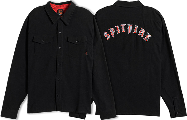 SF OLD E EMB FLANNEL LS - TheNineClub