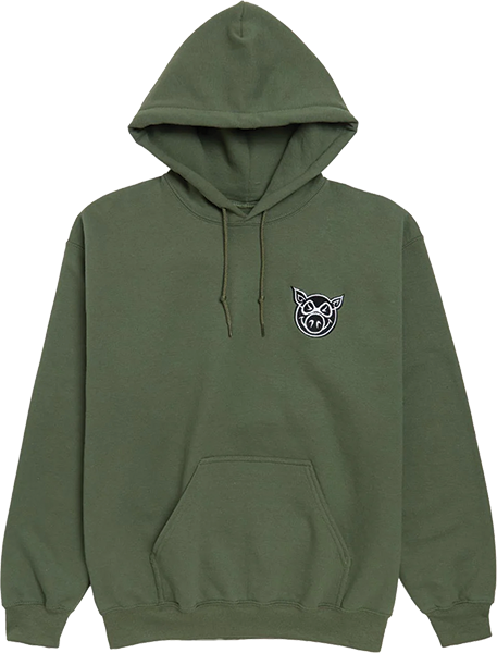 PIG HEAD EMBORDERED HD/SWT XL-ARMY