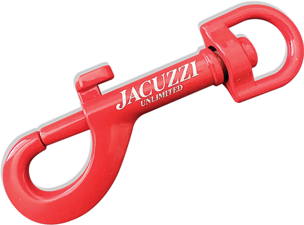 JACUZZI FLAVOR 3 CARABINER KEYCHAIN SALMON