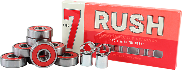 RUSH ABEC-7 BEARINGS W/SPACERS ppp