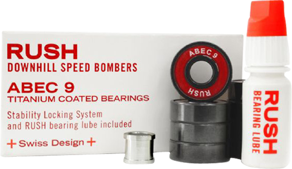 RUSH DOWNHILL SPEED BOMBERS ABEC 9 BEARINGS