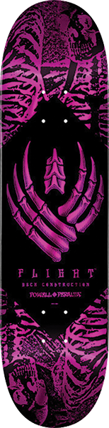 PWL/P SKELETON DECK-8.0 PINK FOIL flight - TheNineClub