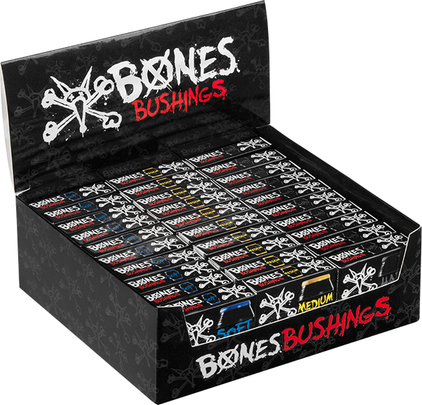 BONES HARDCORE BUSHINGS 30PK/CASE BLACK/ASSORTED - TheNineClub