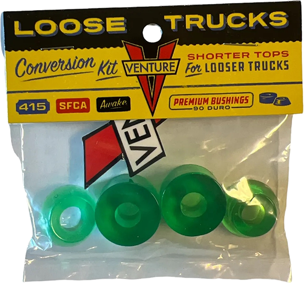 VENTURE LOOSE TRUCK CONVERSION BUSHINGS GRN - TheNineClub