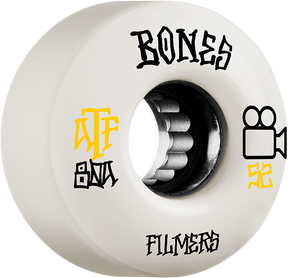 BONES ATF FILMERS 52mm 80a WHITE - TheNineClub