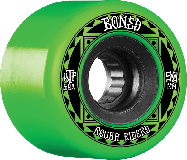 BONES ATF ROUGH RIDER RUNNERS 59mm 80a GRN/BLK - TheNineClub