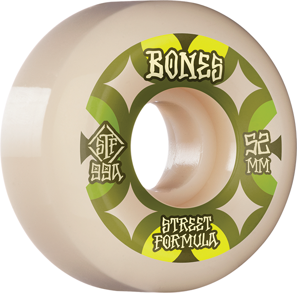 BONES STF V5 RETROS 52mm 99A White - TheNineClub