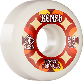 BONES STF V5 RETROS 54mm 103a WHT/RED - TheNineClub