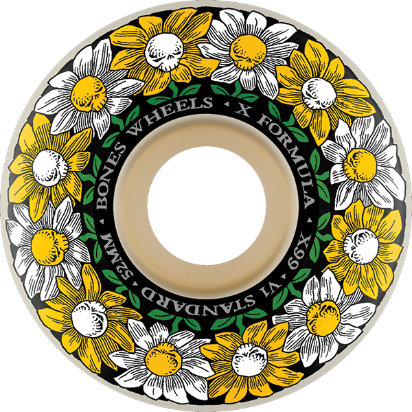 BONES XF X99 V1 STD 52MM 99A PUSHING UP DAISIES NT - TheNineClub