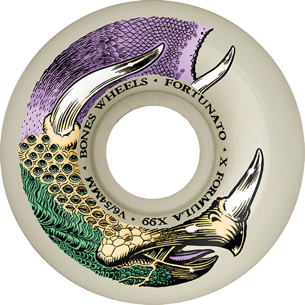 BONES FORTUNATO XF V6 DINO-SORTAS 54MM 99A NAT - TheNineClub