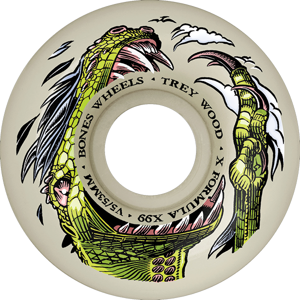 BONES WOOD XF V5 DINO-SORTAS 53MM 99A NAT - TheNineClub