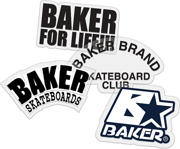 BAKER ASST. CLUB STICKERS - TheNineClub