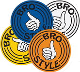 BRO STYLE OG CIRCLE LOGO LARGE STICKER