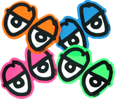 KRK DIECUT EYES DECAL single