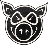 PIG HEAD MED DECAL single