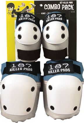 187 COMBO PACK KNEE/ELBOW PAD SET XS-STONE/KHAKI - TheNineClub