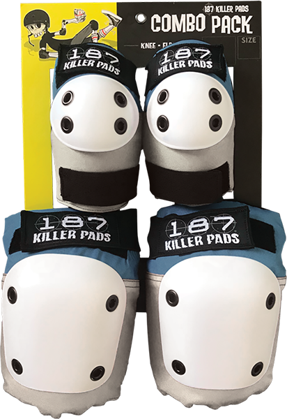 187 COMBO PACK KNEE/ELBOW PAD SET XS-STONE/KHAKI - TheNineClub