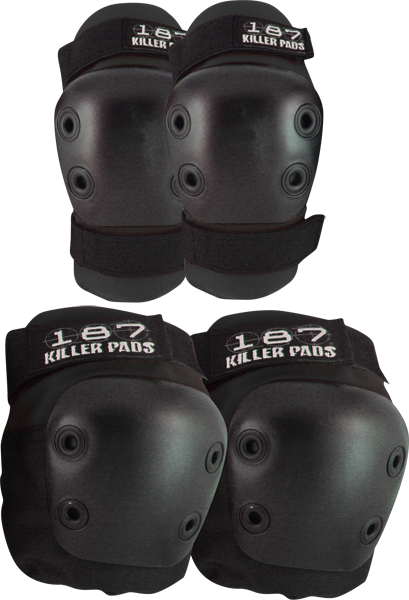 187 COMBO PACK KNEE/ELBOW PAD SET XS-BLACK - TheNineClub