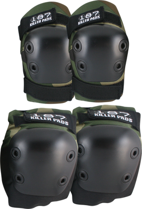 187 COMBO PACK KNEE/ELBOW PAD SET XS-CAMO - TheNineClub