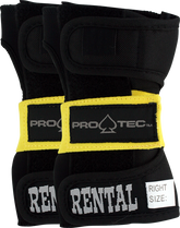 PROTEC RENTAL WRIST S-BLK/YEL - TheNineClub