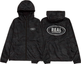 REAL OVAL HOODED WINDBREAKER - TheNineClub