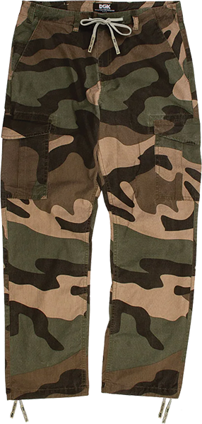 DGK OG CARGO PANTS 32 BIG WOODS CAMO