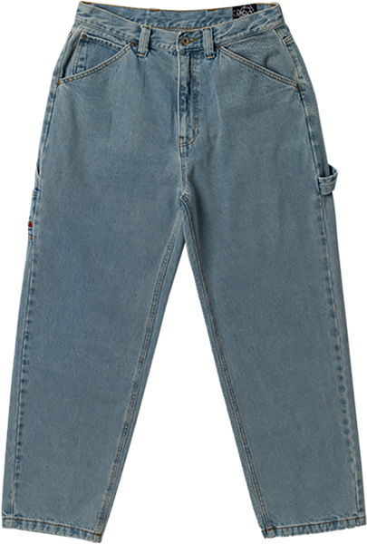 KRK KOFFIN CARPENTER PANTS 28 BLEACHED DENIM