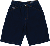 REAL STREET CLEANER DENIM SHORTS 36 DARK WASH