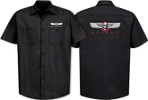 BRAND-X WINGS SS BUTTON UP WORK SHIRT