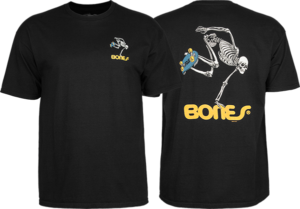 PWL/P SKATEBOARD SKELETON SS L-BLACK - TheNineClub