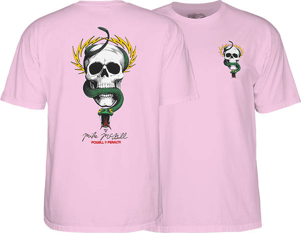 PWL/P McGILL SKULL & SNAKE SS S-LT.PINK - TheNineClub