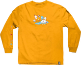 GIRL HELLO KITTY FISHING LS M-GOLD - TheNineClub