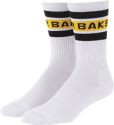 BAKER YELLOW STRIPE CREW SOCKS - TheNineClub