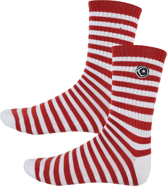 FOUND STRIPED STAR & MOON SOCKS SIENNA