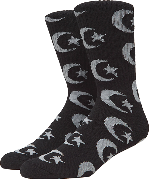 FOUND STAR & MOON REPEAT SOCK - TheNineClub