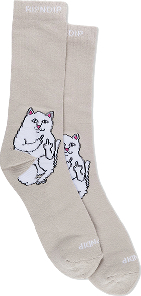 RIP N DIP LORD NERMAL CREW SOCK OATMEAL HEATHER - TheNineClub