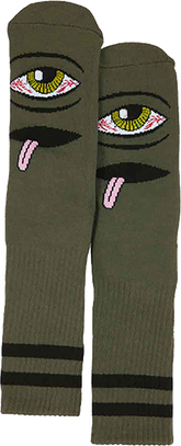 TM BLOODSHOT EYE CREW SOCKS ARMY - TheNineClub