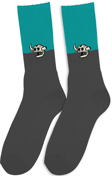 TM DEAD MONSTER SPLIT CREW SOCK - TheNineClub