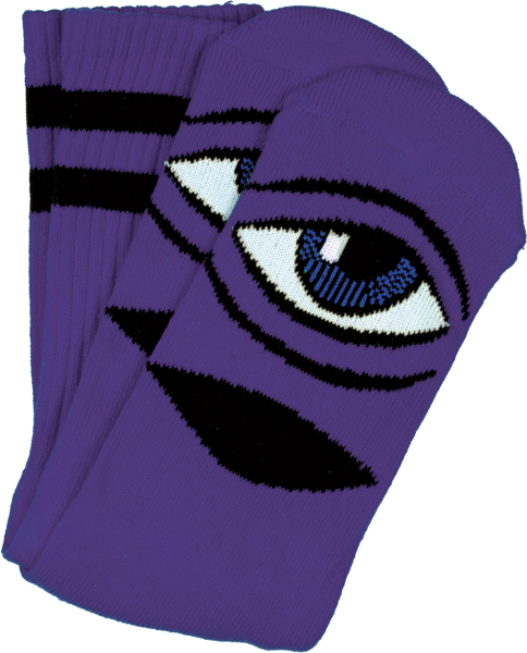 TM SECT EYE CREW SOCKS-PURPLE 1 pair - TheNineClub