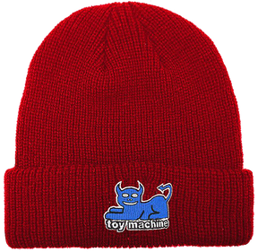 TM DEVIL CAT DOCK BEANIE RED - TheNineClub