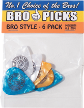 BRO STYLE BRO PICKS .81MM GUITAR PICKS 6PK